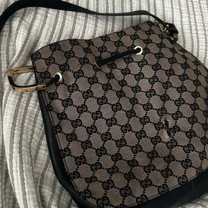 Gucci Black and Brown Shoulder Bag